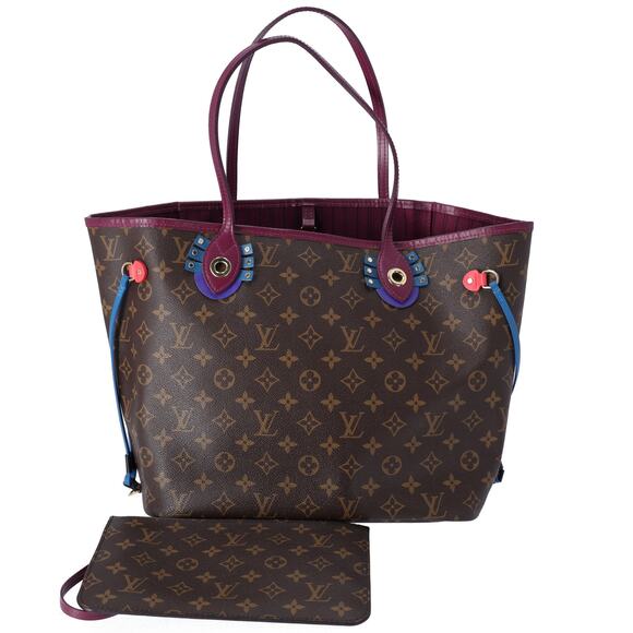Louis Vuitton Flamingo Neverfull MM Monogram Tote Bag M41664 Magenta